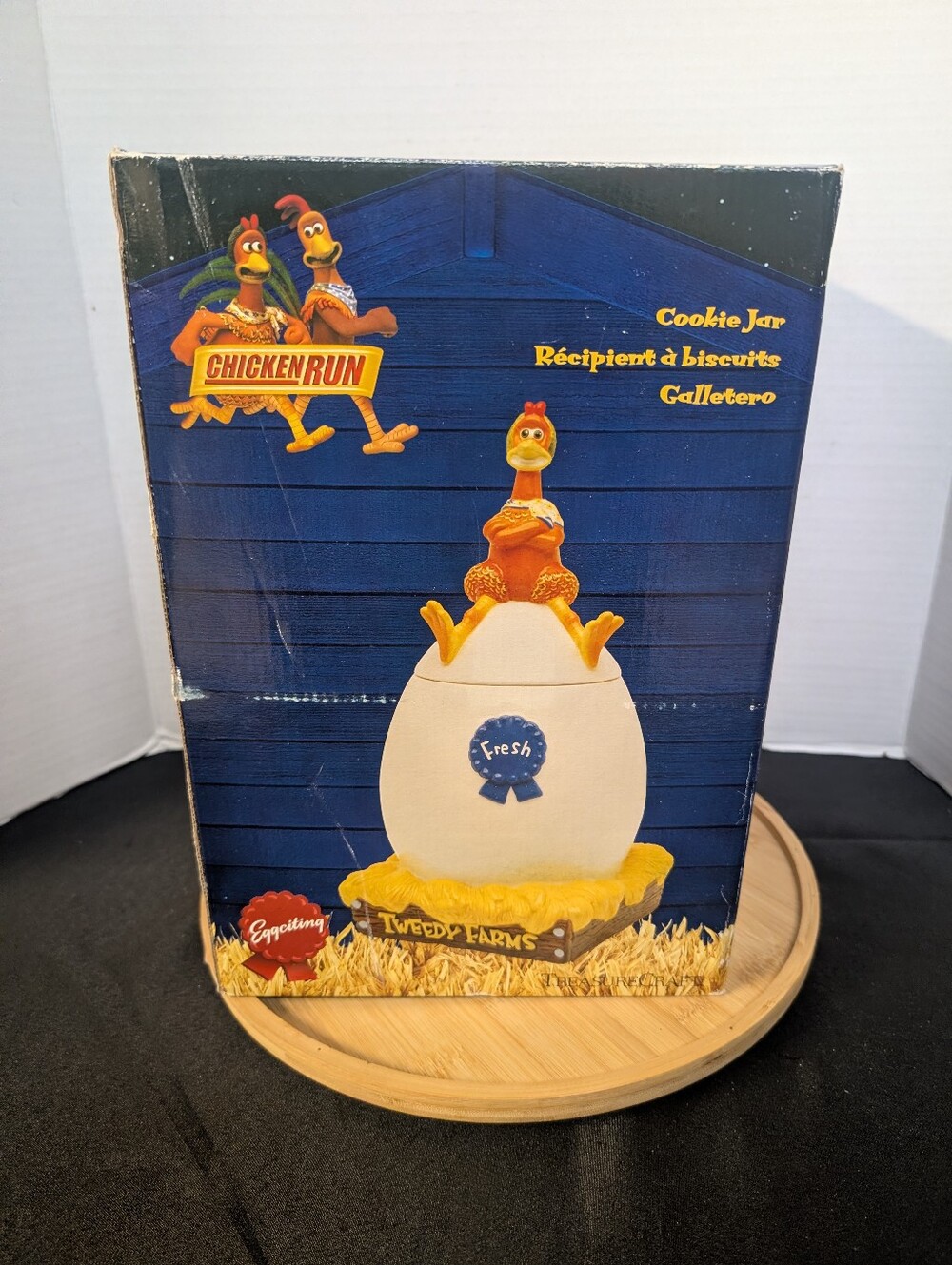 NEW TREASURE CRAFT CHICKEN RUN THE MOVIE COOKIE JAR GINGER DREAMWORKS YEAR 2000